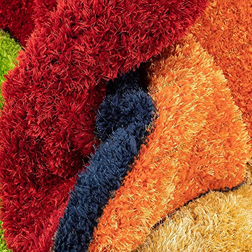 Image of Modern Quality Carpet /Trending Design Hand Woven Fluffy Rug /Mats for Bedroom /Dinning Hall /Living Room 2-inch Thick [Size 10x13 feet]
