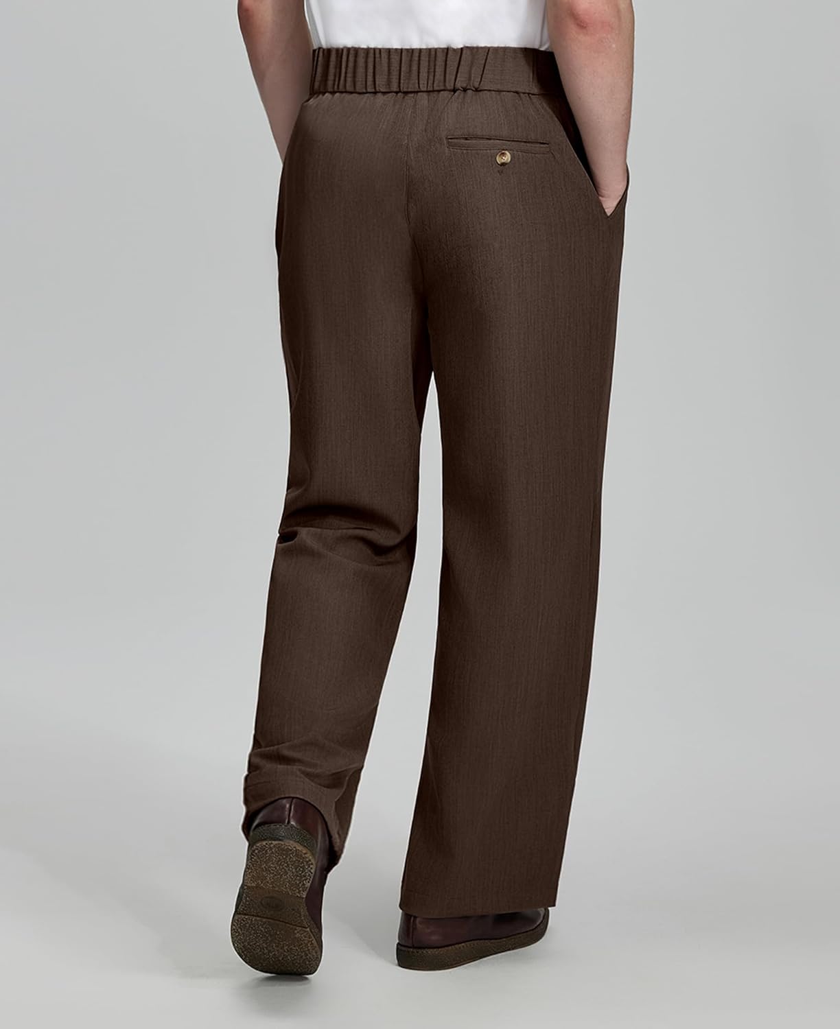 Susclude Mens Baggy Dress Pants Old Money Vintage Pleated Wide Leg Pants Summer Casual Slacks Relaxed Fit Trousers - Image 3