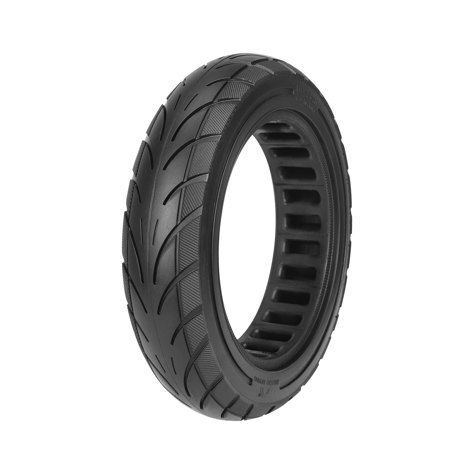 Pneumatico in Gomma Piena 10x2.125 Pneumatico antiforatura tubeless da 10 Pollici Pneumatici in Gomma Piena ShockDesign per Elettrico, 2 Pezzi ()