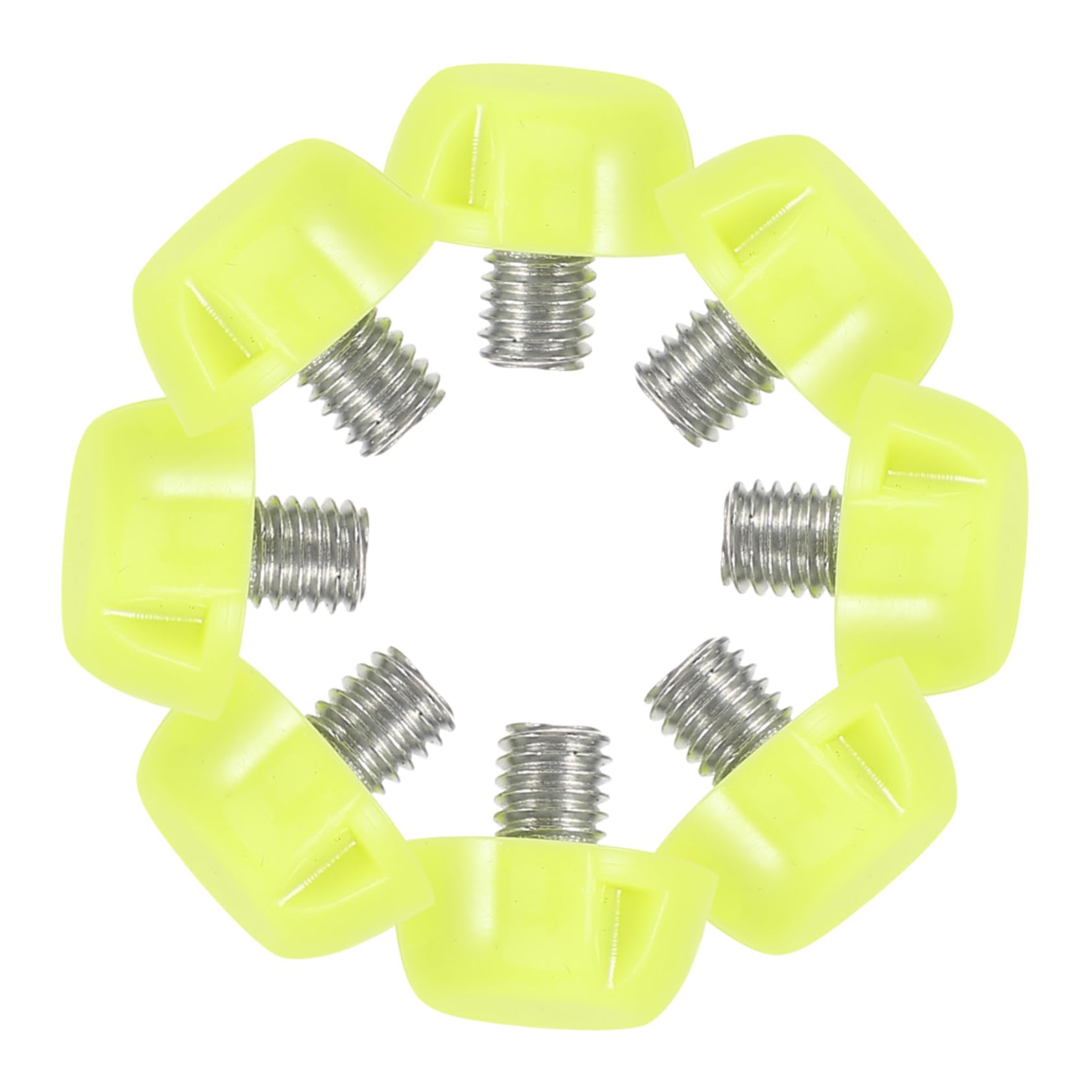 BESPORTBLE 8pcs Replaceable Running Shoe Spikes - Track Shoe Supplies Fluorescent Sole Nails for Enhanced Traction Outdoor Sports Activities