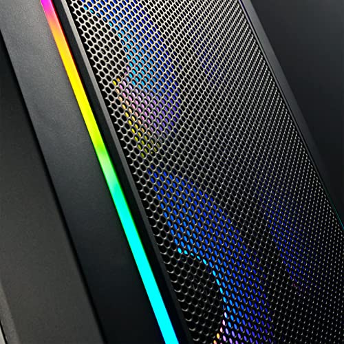 Image of SilverStone Technology FARA 312Z High Airflow Micro-ATX Gaming Chassis with Included ARGB Fans and Light Strips, SST-FA312Z-BG