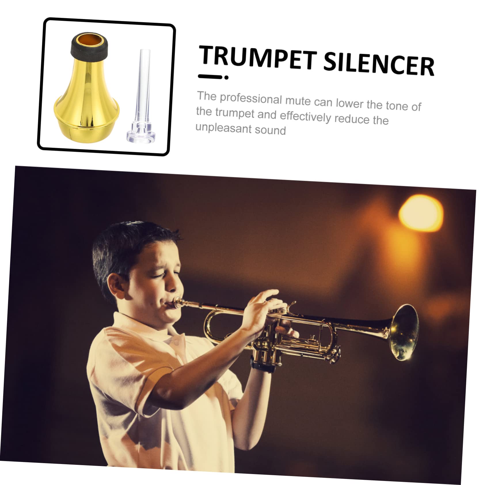 SUPVOX 3ensembles Pour Trompette Droite Et Embout Pratique Accessoires Pour Musiciens