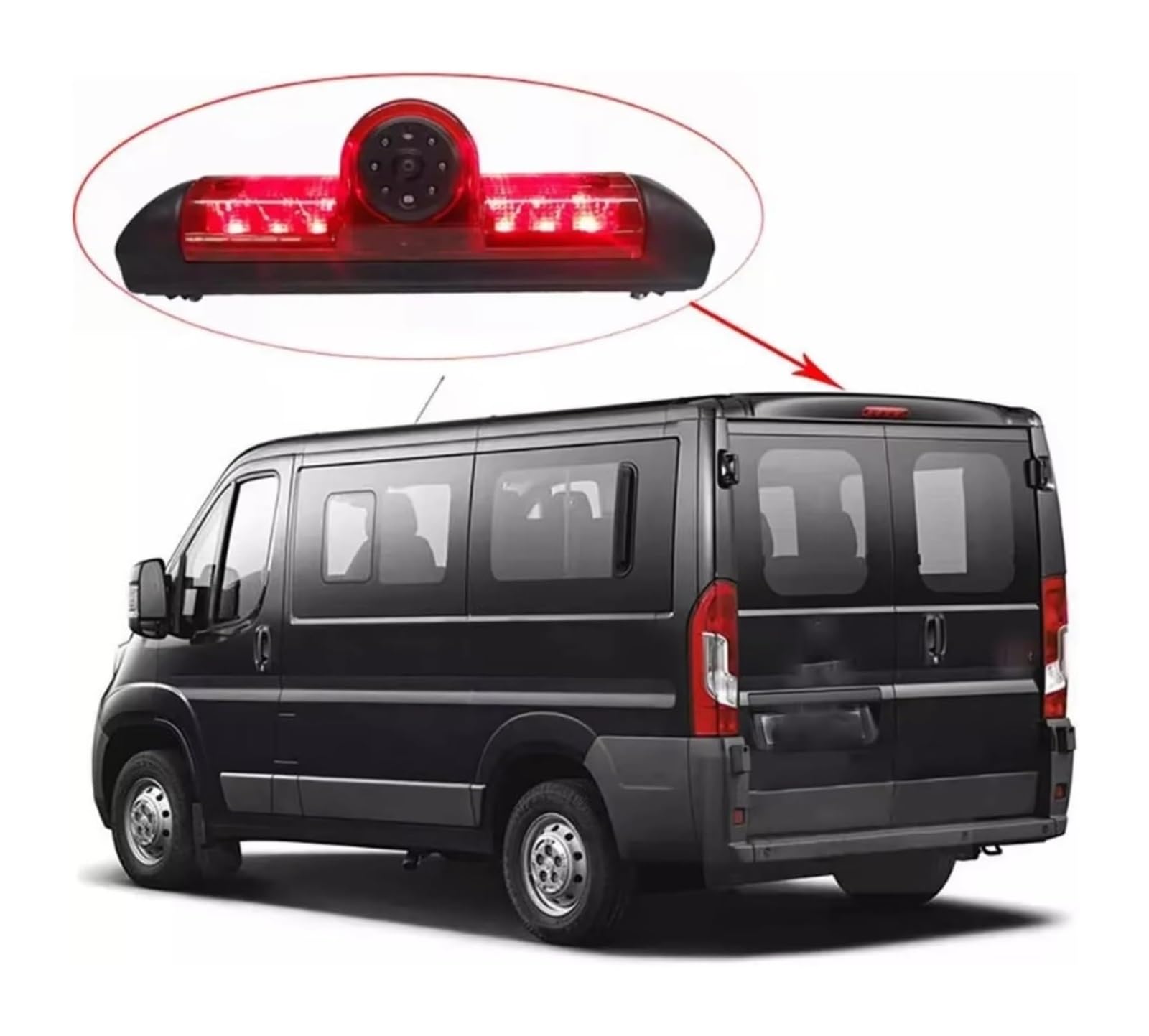 pour Peugeot pour Boxer III Caméra De Recul avec Feu Stationnement LED Caméra De Recul Étanche