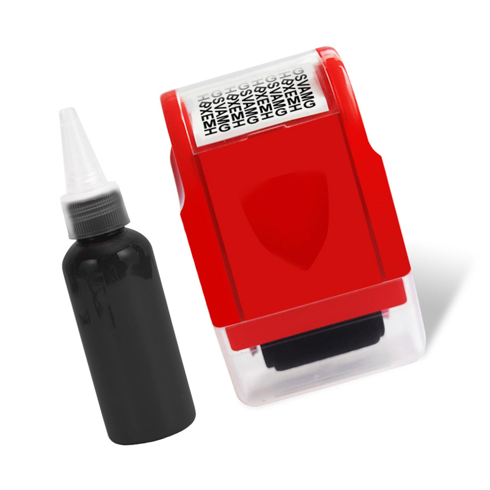 Hredyqw Privacy Theft Stamper with Clear Lid Security Roller Stamper for Confidential Document Mail Address