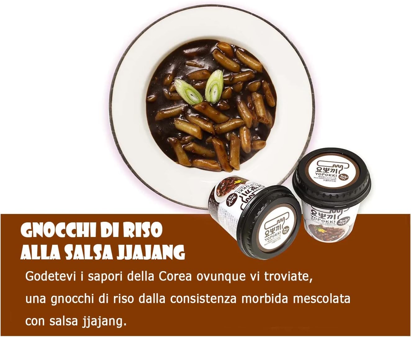 MiFan Tteokbokki Box - Yopokki Cup Pack de Inicio – Gnocchi de Arroz Coreano (4 Unidad, Sabores Mixtos)