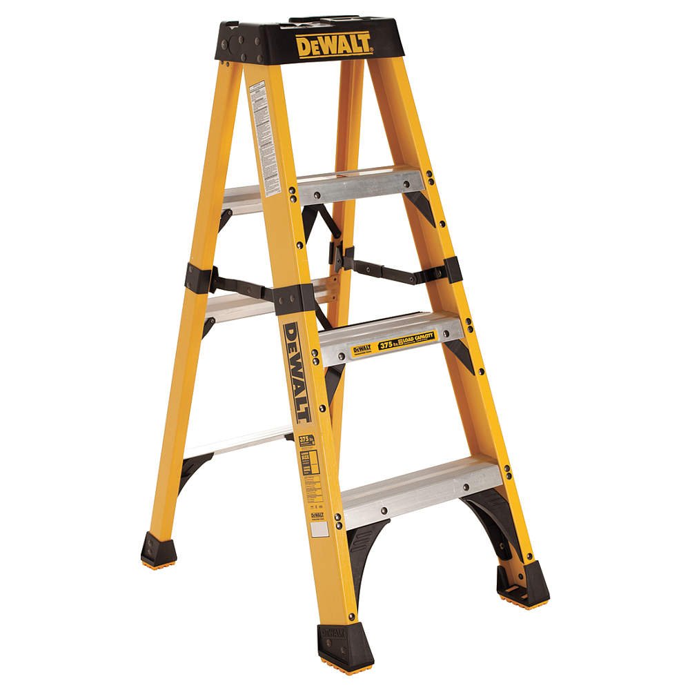 DeWalt Type IAA 375lb Rated FG Stepladder 4' DXL3410-04