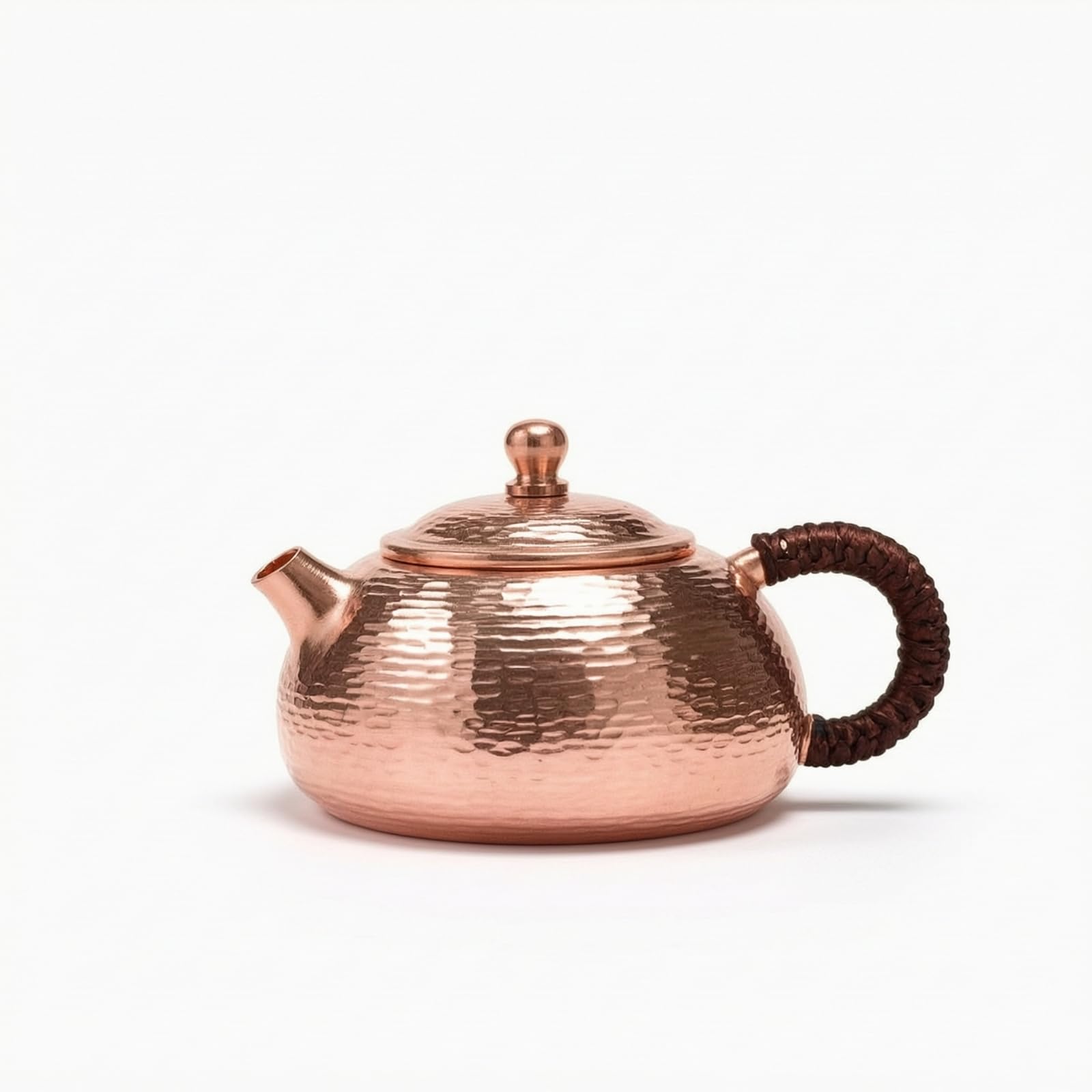 predolo Tetera Cobre Artesanal Tetera con Taza Tradicional Vajilla para Aficionados Al Té
