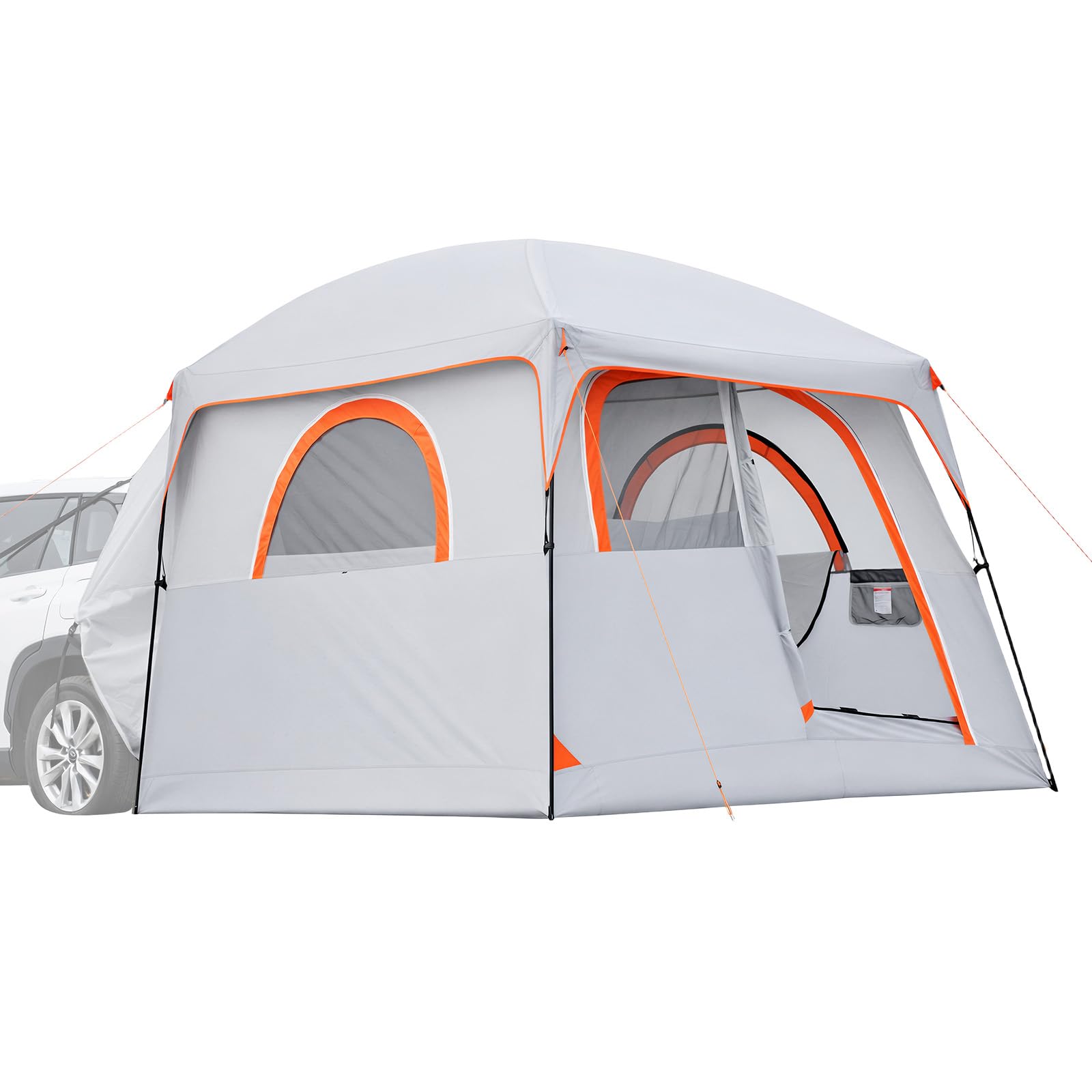 VEVOR Tienda de Campaña para Portón Trasero 304,8 x 274,3 x 220 cm para 6 Personas, Tienda de Campaña para Maletero de Coche con Puertas Ventiladas y Ventanas de Malla para Acampar al Aire Libre