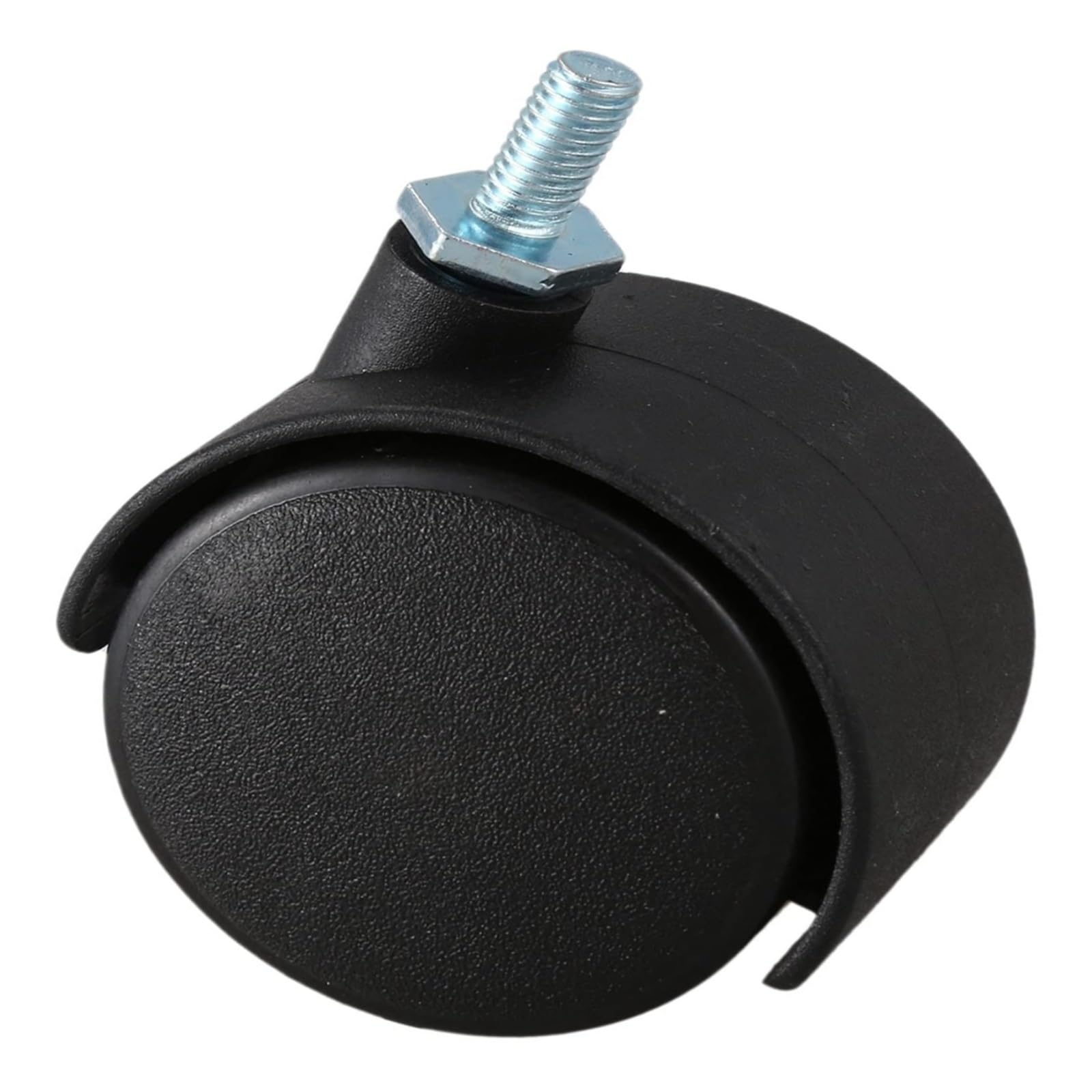 10 pièces 6mm tige filetée 40mm double roulette rotative noire