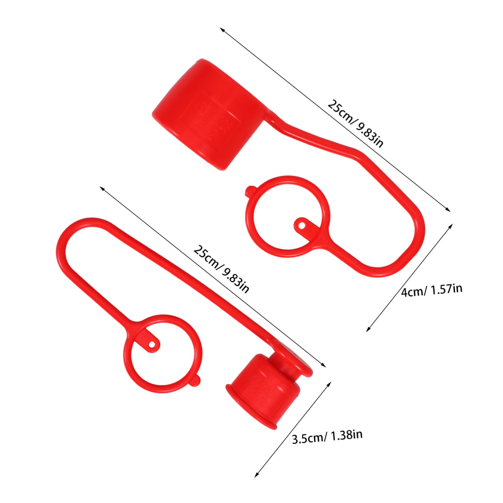 KICHOUSE 2Set Hydraulic Quick Coupler Caps Leak Seal Enhanced Protection for Hydraulic Fittings Prevents Leaks Pollutants Compatible with Quick Disconnects