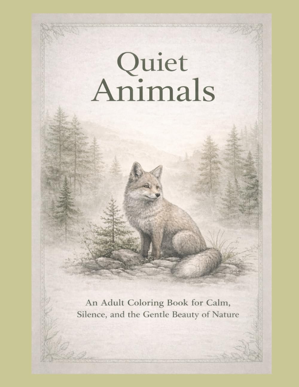 Quiet Animals: An Adult Coloring Book for adults who seek calm, silence and the gentle beauty of nature