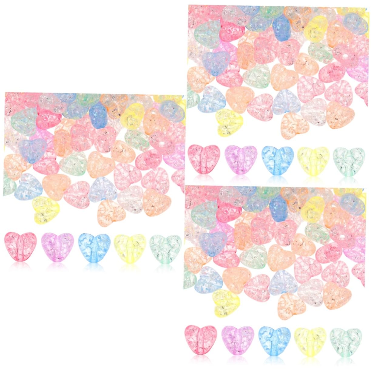 Perles acrylique en cœur pour stabiliser vos bougies flottantes et vases