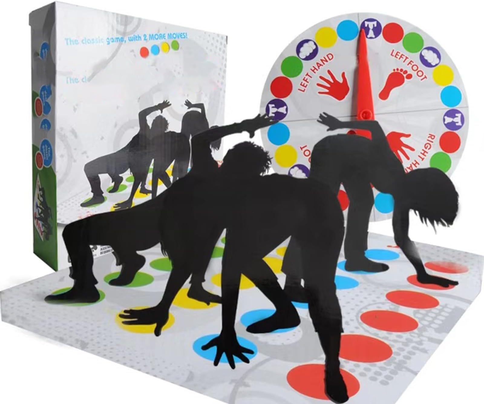 Twister Floor Game - Balance Game for Family and Team Fun - Bigger Map, More Color Dots - Suitable for Indoor and Outdoor, Adults and Children