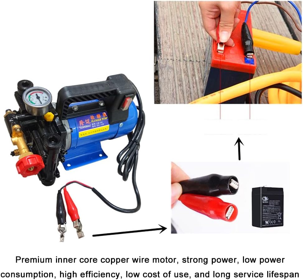 Electric Double Cylinders Piston Pump High Pressure Garden Spraying Watering s Car Washer Agricultural Irrigation Device