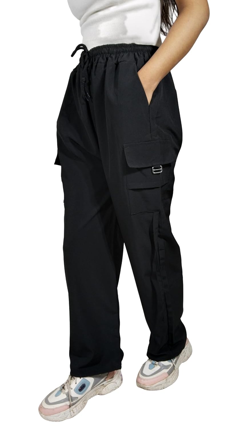 shopyidol 4 Pocket Straight-Fit Cargo Palazzo Pants for Kids Girls | Stylish High-Waist Casual Wear with Pockets | Comfort... - Review, Price and Buying Guide