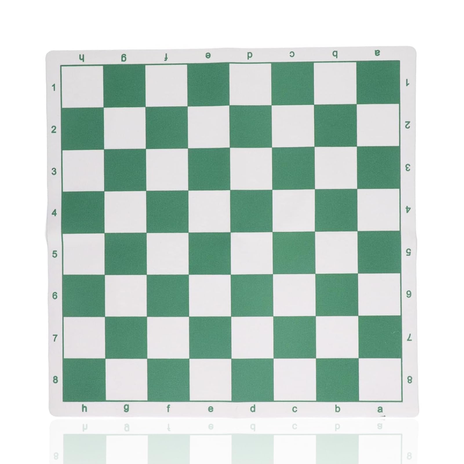ChessBoard Only, No ChessPieces, Tournament Chess Mat Portable PU Leather Tournament Roll Up Board Chess Rollable Chessboard Lightweight & Non Slip Travel Board Games for Kids Adults (L)