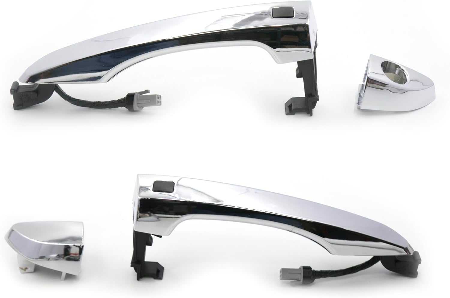 4Pcs Front Left Right Pair Exterior Door Handle Set Keyless Entry Smart Key Type for Hyundai Tucson 2015 2020