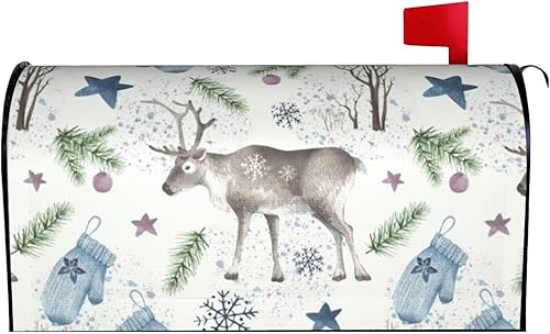 Miniatura 62 de Divertido gnomo de verano para conducir coche y girasol, cubierta magnética para buzón, patrón a cuadros, para decoración del hogar, jardín, 21 x 18