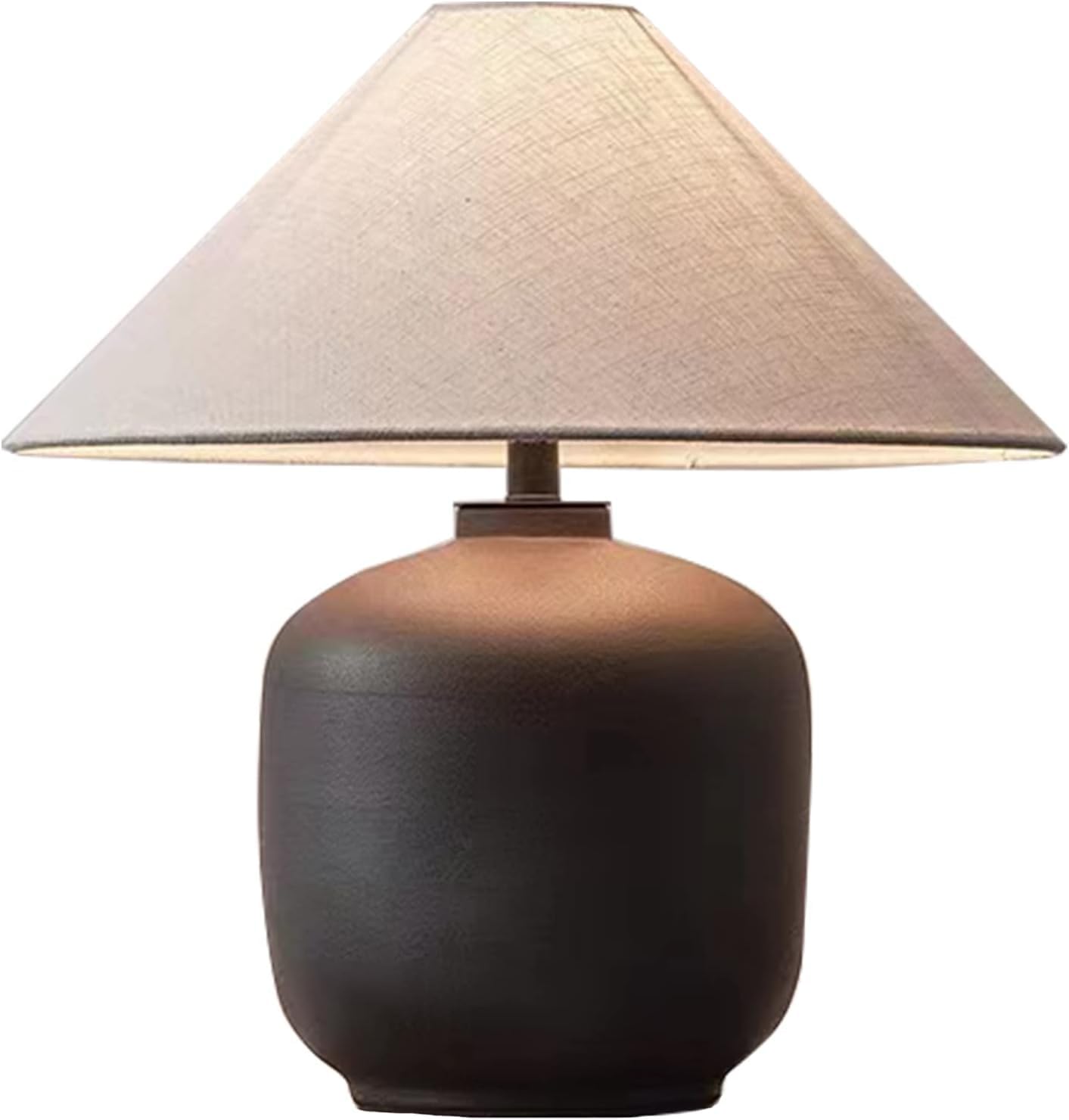 SANBDDLYY Elegant Chinese Style Ceramic Table Lamp - Minimalist Bedside Lighting for Living Room, Bedroom, and Office