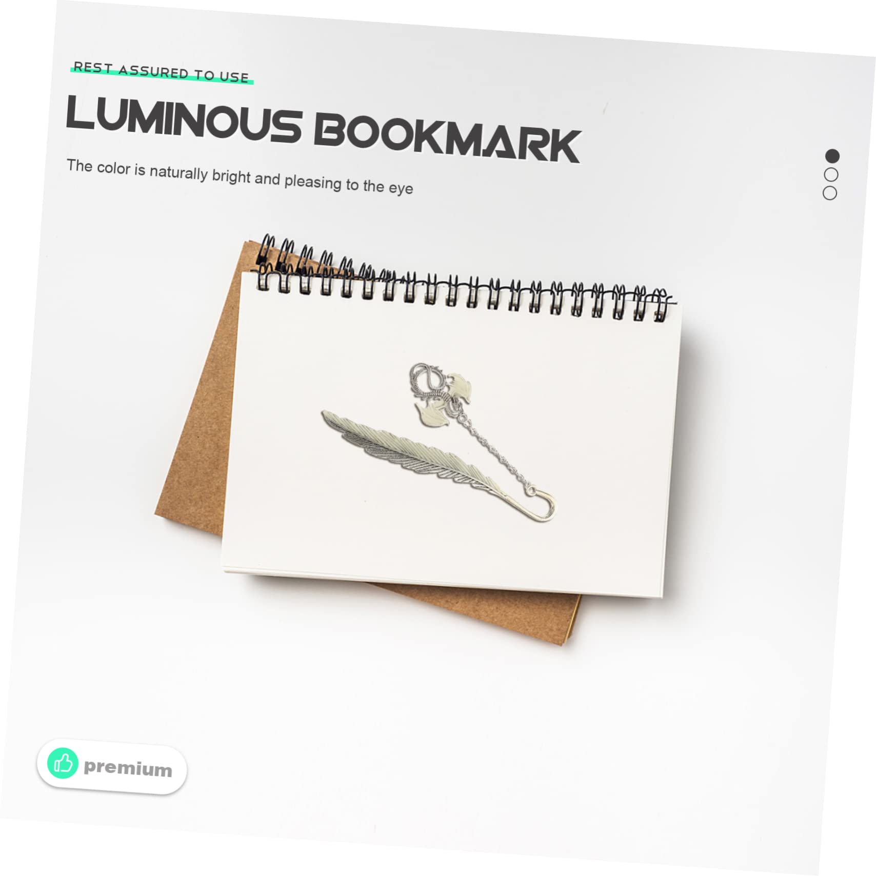 Housoutil 5 Set Segnalibri Retro Luminosi Zinco Pterosauro Per Per Studenti E Amanti Dei Libri 2 Pezzi*5