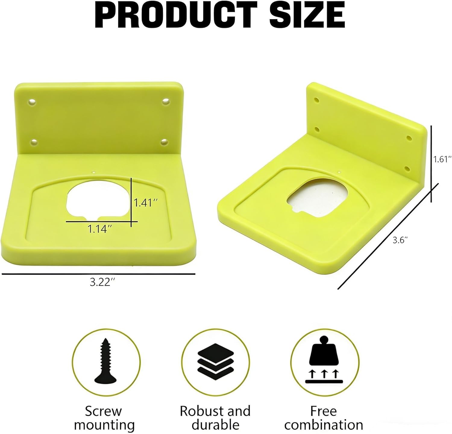 3 Pack Battery Holder Compatible with Ryob i 18V Battery Fit for Drill Tool Storage Rack Organizer
