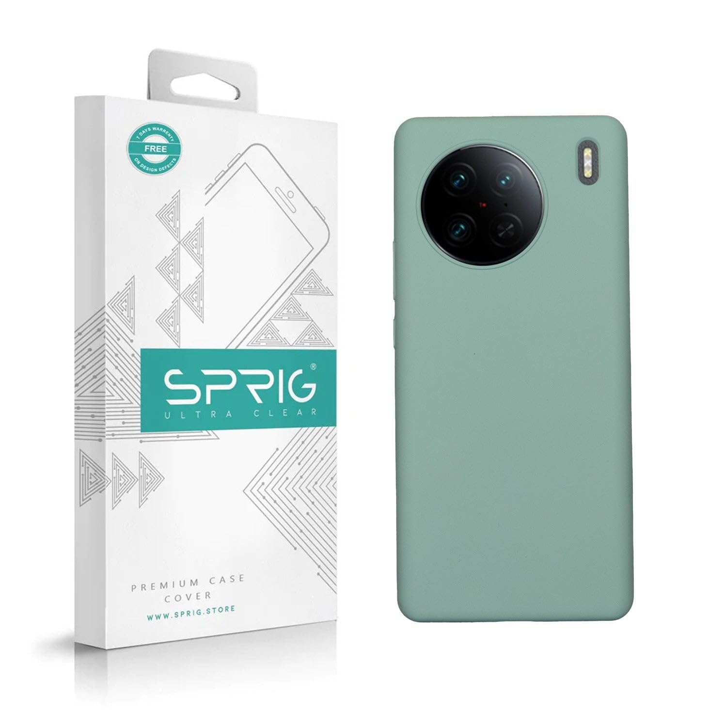 SPRIG Compatible with VIVO X90 Phone Liquid Silicone Cover Premium Back Cover Drop Tested Shock Proof Mobile Case for Men, Women, Boys and Girls with Camera Protection (Light Green) (B0CCPD9GM1) Amazon Price History, Amazon Price Tracker