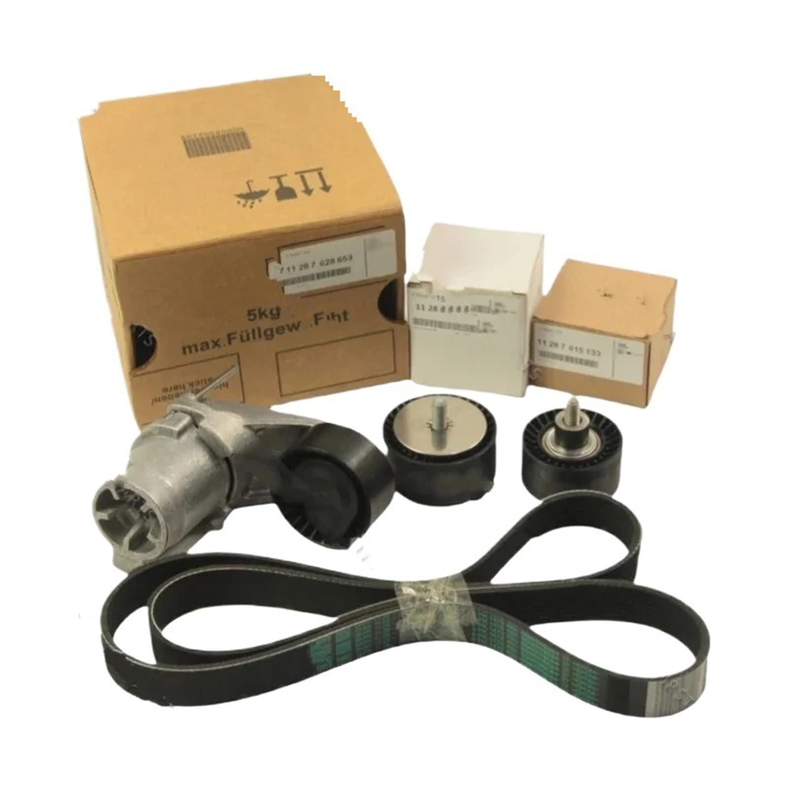 Polea tensora de accesorios para coche Kit de polea guía tensora correa motor OEM compatible con BMW N55 X3 X4 X5 X6 535I 335I 435I 640I 740I F10 F30 F07 E70 E71