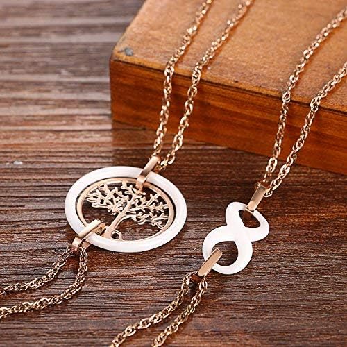 Cupimatch White Ceramic Infinity Symbol Tree of Life Adjustable Wrist Link Bracelet Charm Chain 8" - Image 5
