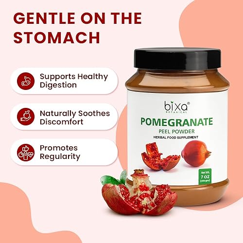 Miniatura 6 de bixa BOTANICAL Polvo de cáscara de granada (Punica granatum)  1 libra (16 onzas) 16.01oz  Suplemento herbal ayurvédico que ayuda a mejorar la