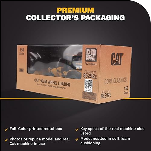 Miniatura 6 de Diecast Masters Cargador de ruedas Caterpillar 982M 1:50 | Core Classics Series Camiones para gatos y equipo de construcción | Modelo a escala 1:50