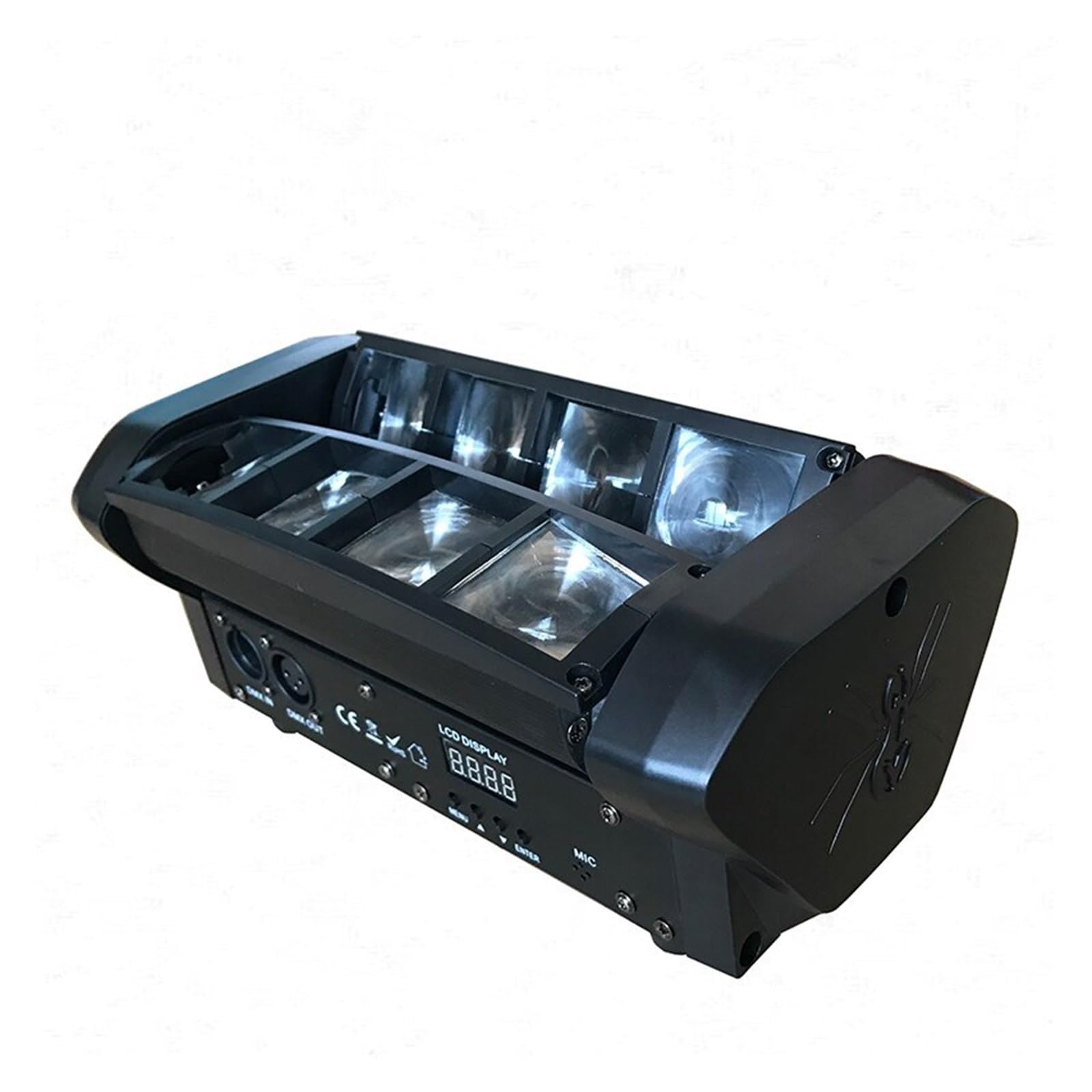 Luci da palcoscenico, Il fascio luminoso principale DJ della fase del carrello mobile 80W RGBW illumina le luci del locale notturno della festa nuziale della discoteca di applicazione