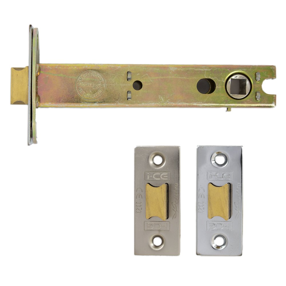I-Ce Locking Systems Nickel /Satin Architectural Tubular Latch Ce Fire Rated 127Mm