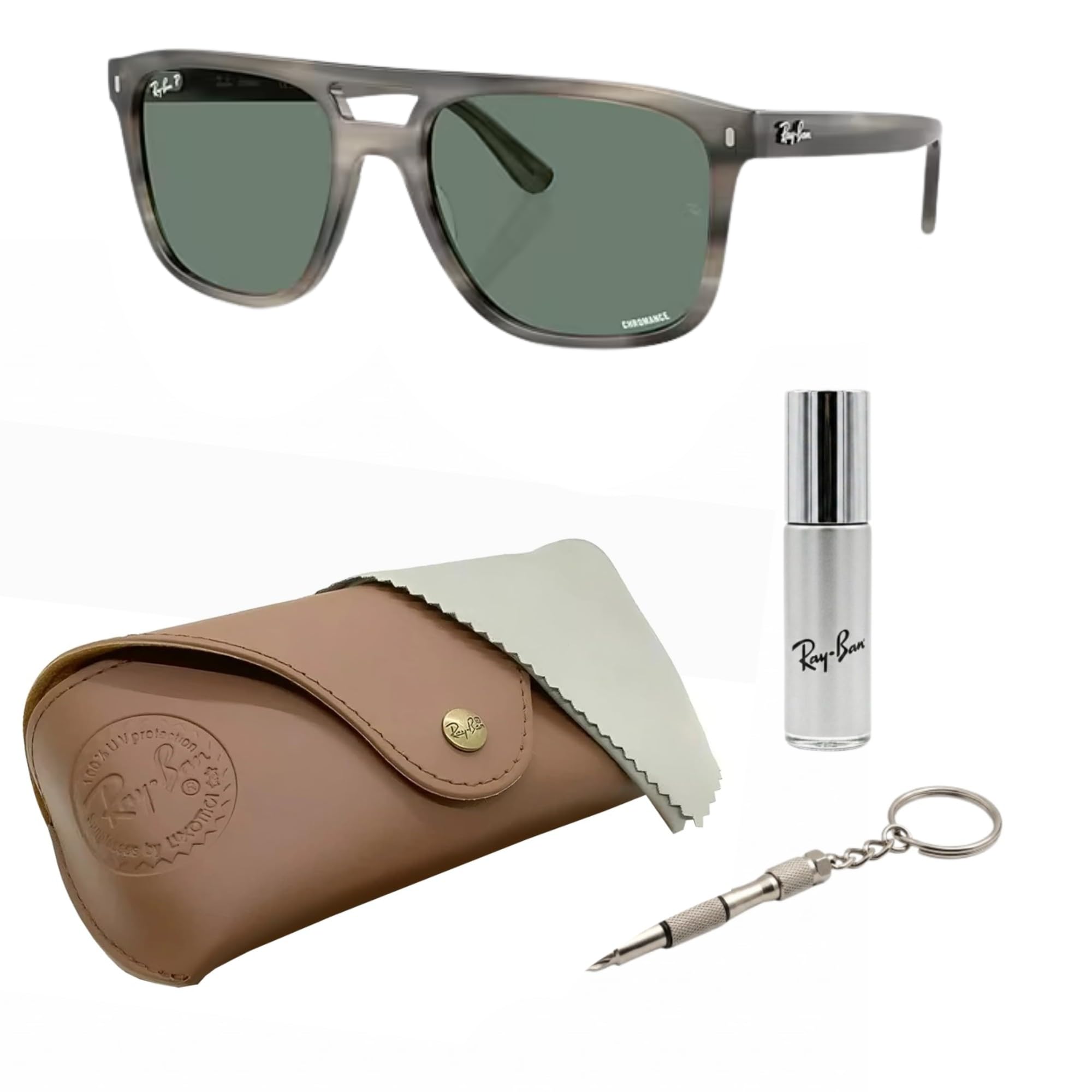 Amazon.com: Ray-Ban RB2213CH CHROMANCE POLARIZED Sunglasses w