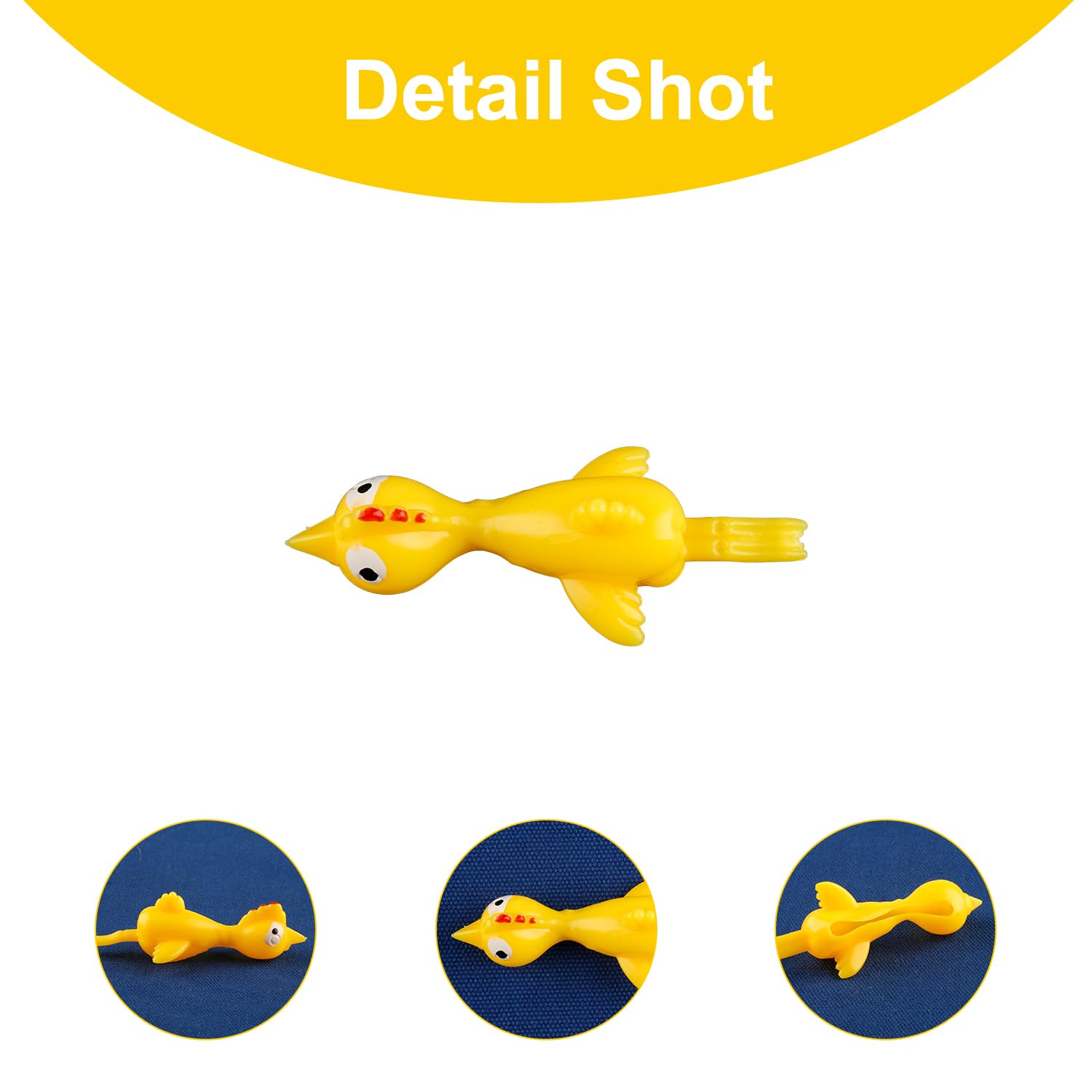 Hopzab 24 PCS Stretchy Rubber Chicken Slingshot Toys - Image 3