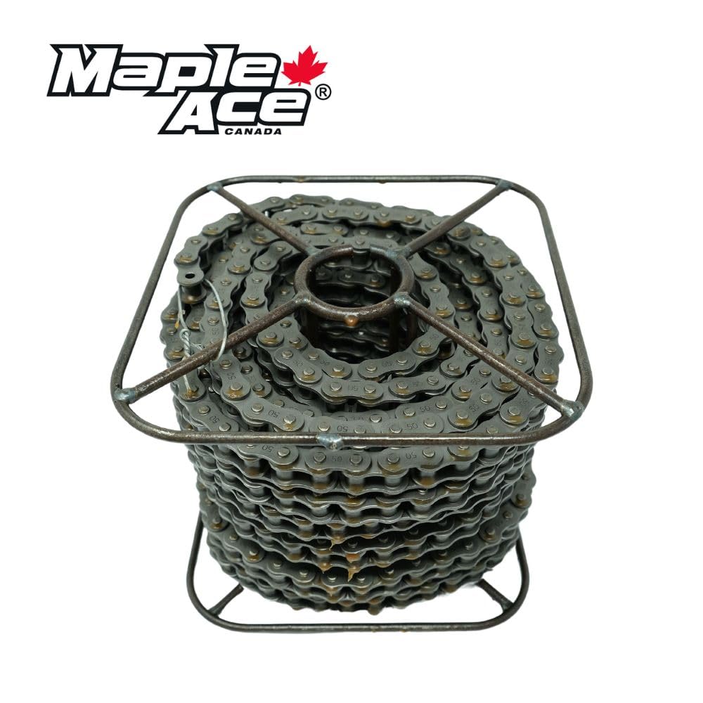 MAPLE ACE #50 Roller Chain 50 Feet Plus 5 Connecting Master Links