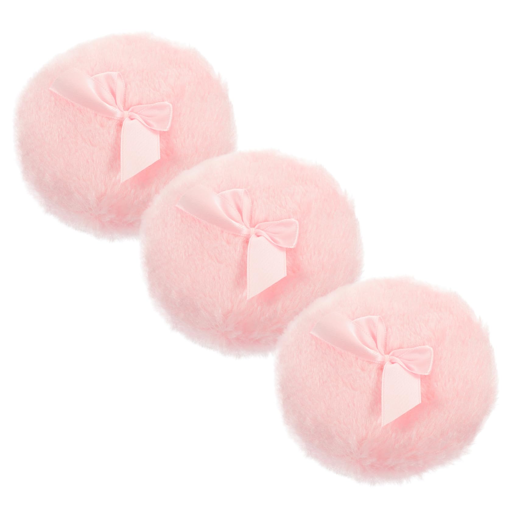 PartyKindom 3Pcs Fluffy Body Powder Applicators for Home Use Easy to Control for Gentle Care for Powder Prickly Heat Powder
