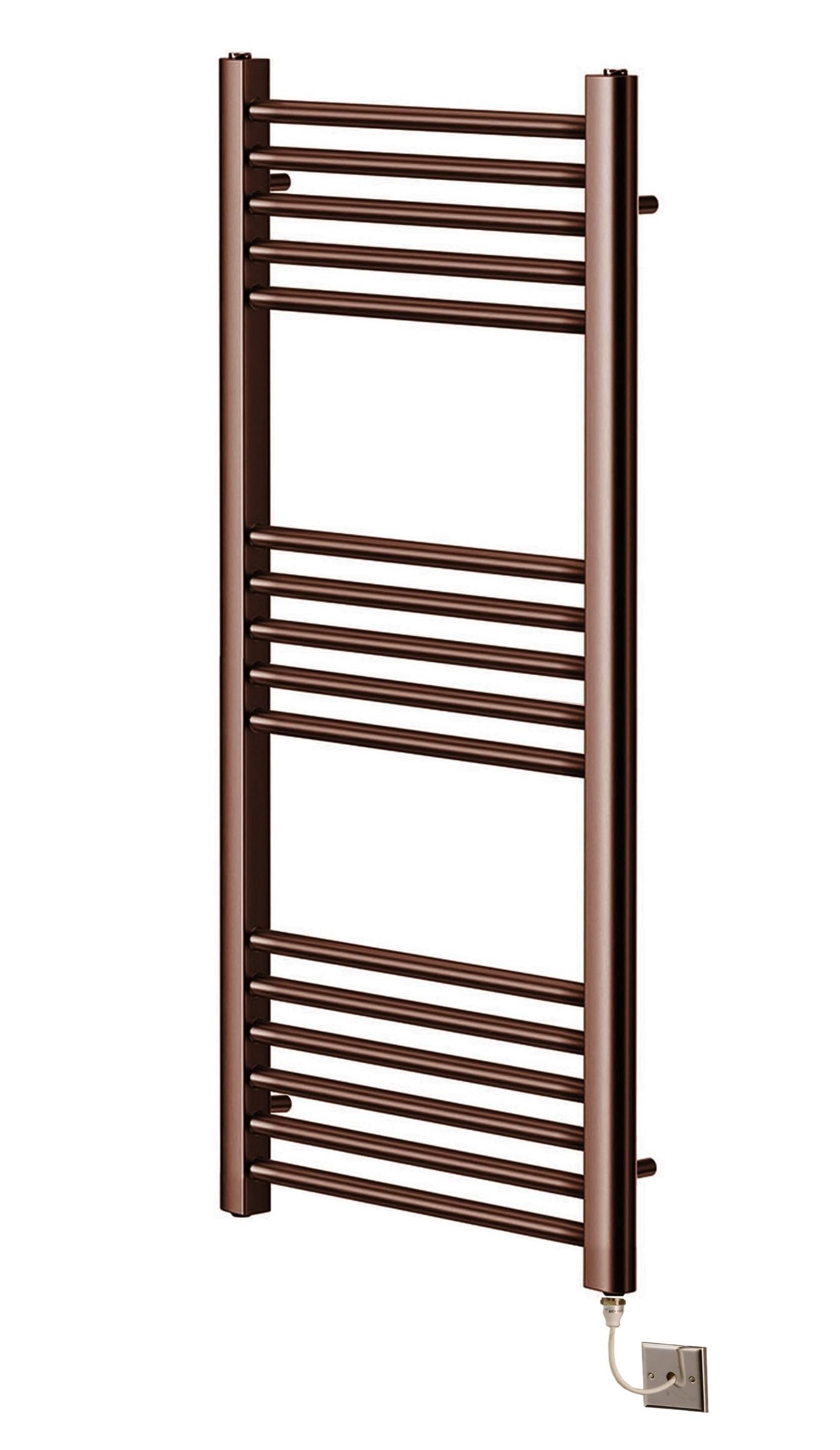 Greened House Brushed Bronze Electric Straight Heated Towel Rail Flat Towel Radiator (500Mm W X 1000Mm H) Size 5