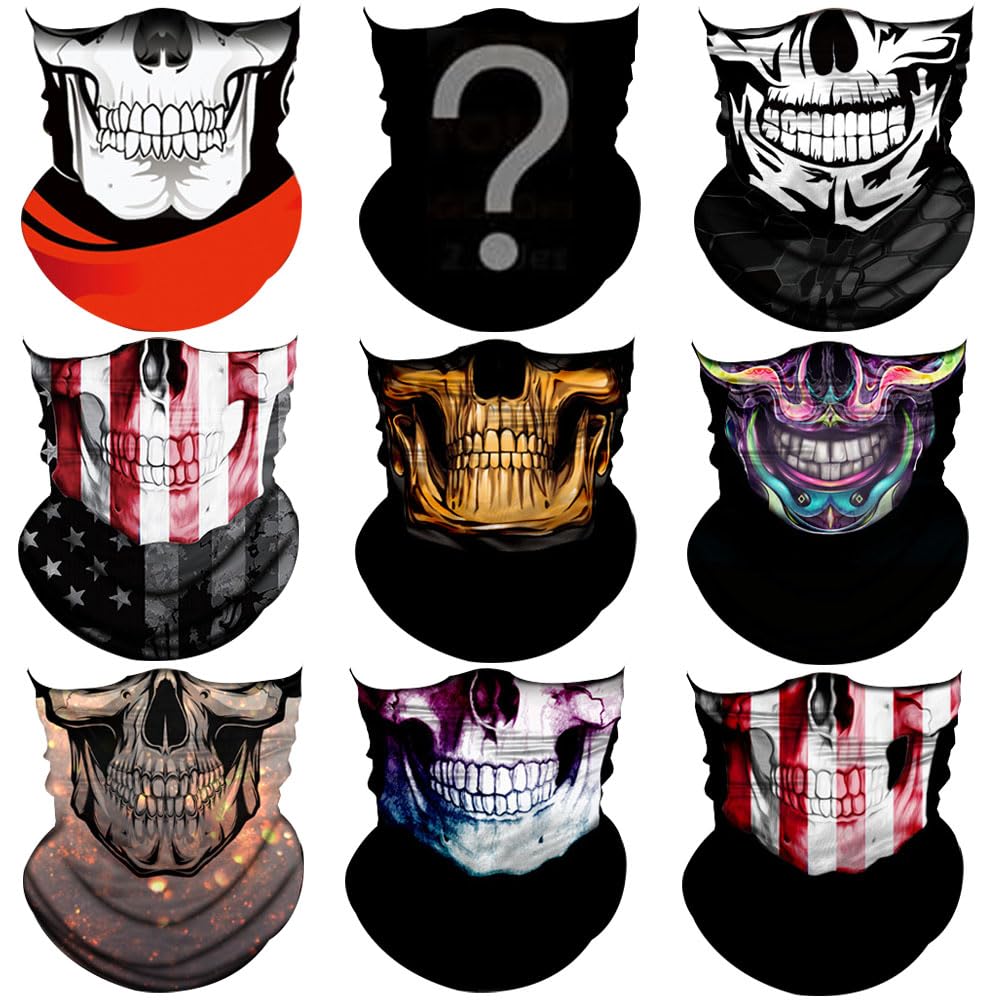 Neck Gaiter,Bandana Gator Face Mask UV Protection,Neck Warmer Balaclava,Tube Scarf Mask,Headwear,Head Wrap,Headband for Sport