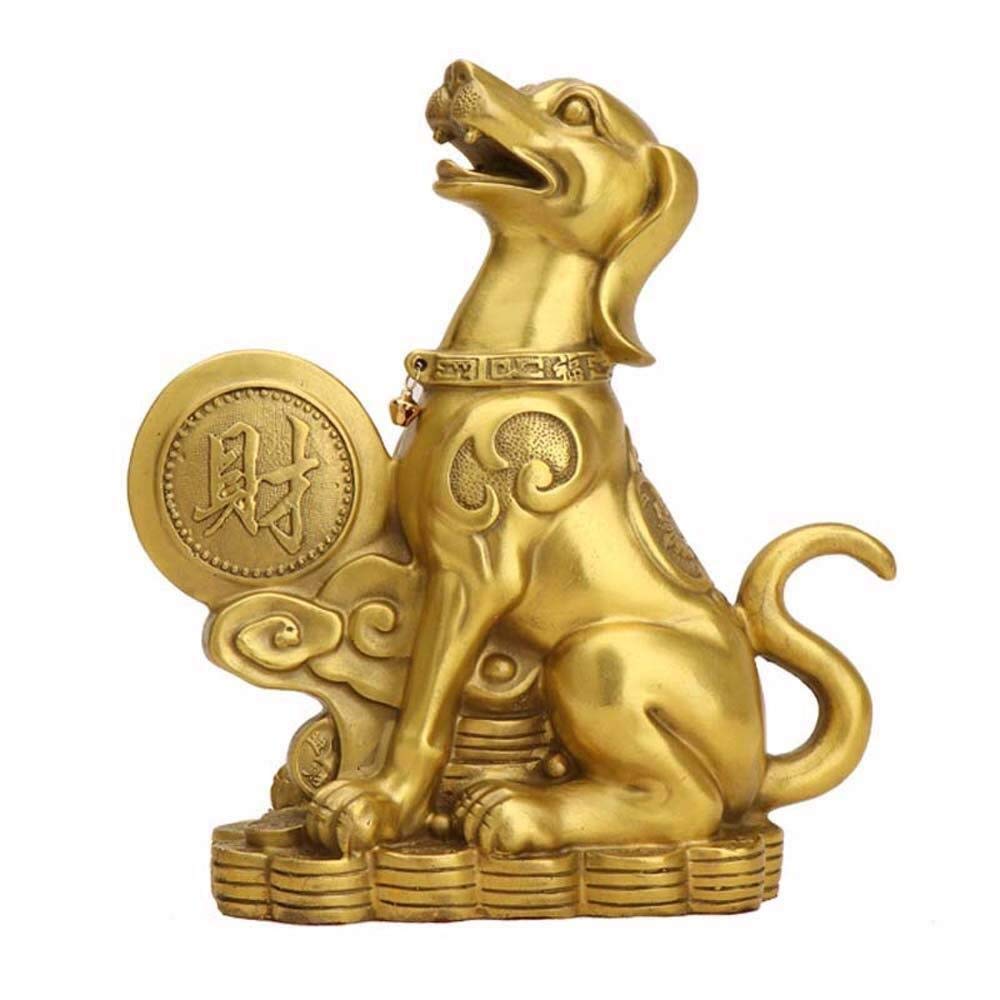 Rzeźba Ogrodowa, Figurki Słonia, Chińskie Figurki Z Czystego Mosiądzu, Figurki Zodiaku, Figurki Dekoracyjne Feng Shui Do Domu I Biura, Rzeźba Bogactwa I Szczęścia, Miniatura