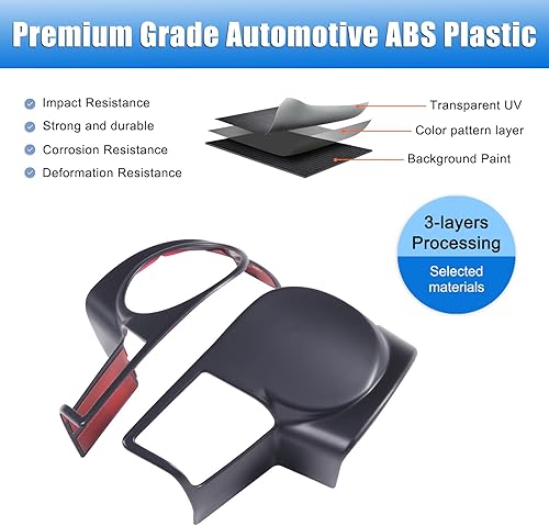 Miniatura 9 de Decoración de coche para Toyota Tundra 2007 2008 2009 2010 2011 2012 2013, material ABS interior del coche consola central panel decoración cubierta