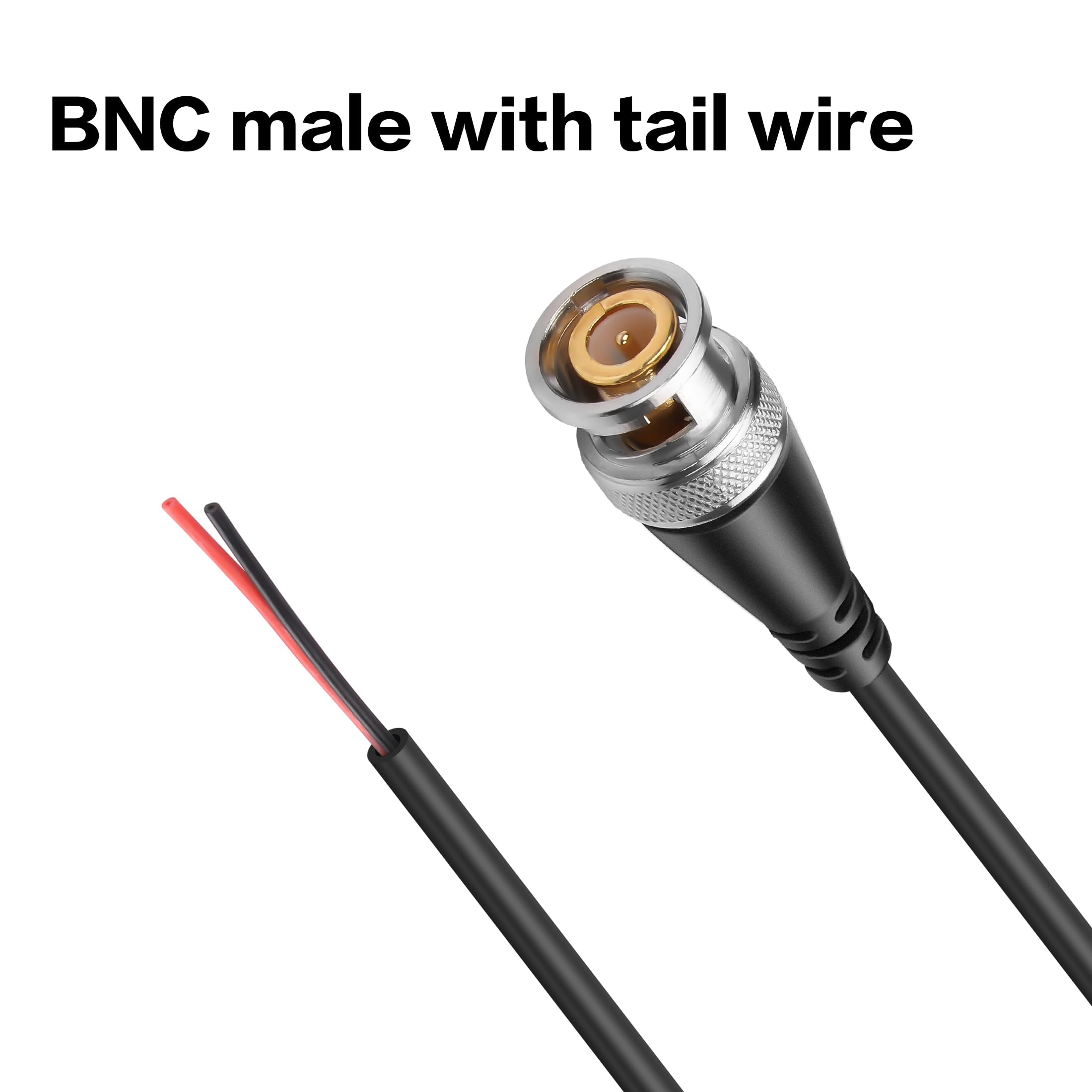 YAODHAOD BNC Pigtail Cable Bare Wire - Image 2