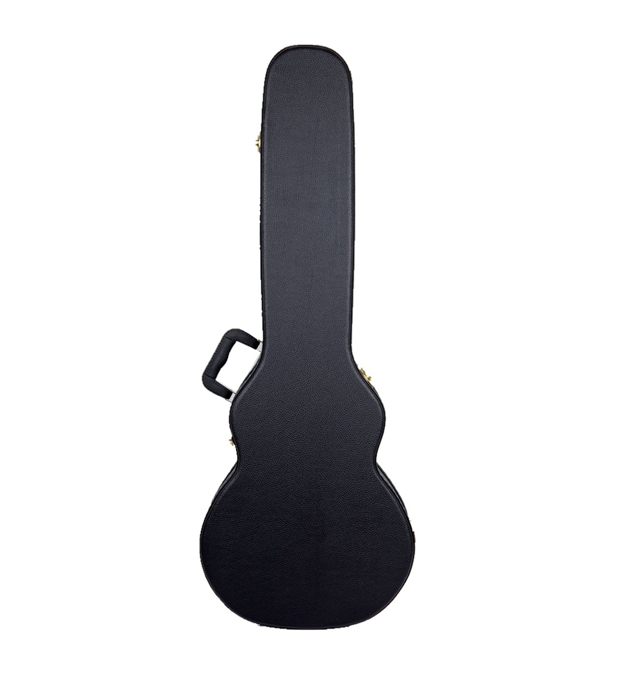 Crossrock Hardshell wielowarstwowe drewniane etui na gitarę elektryczną, styl korpusu Les Paul w kolorze czarnym (CRW500LBK)