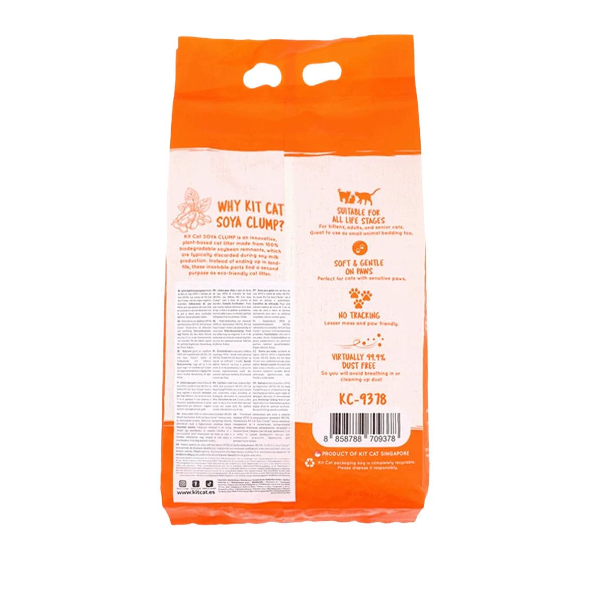 Kit Cat Pack 6 Arena Eco Nova - Peach 7 L Arena para Gatos