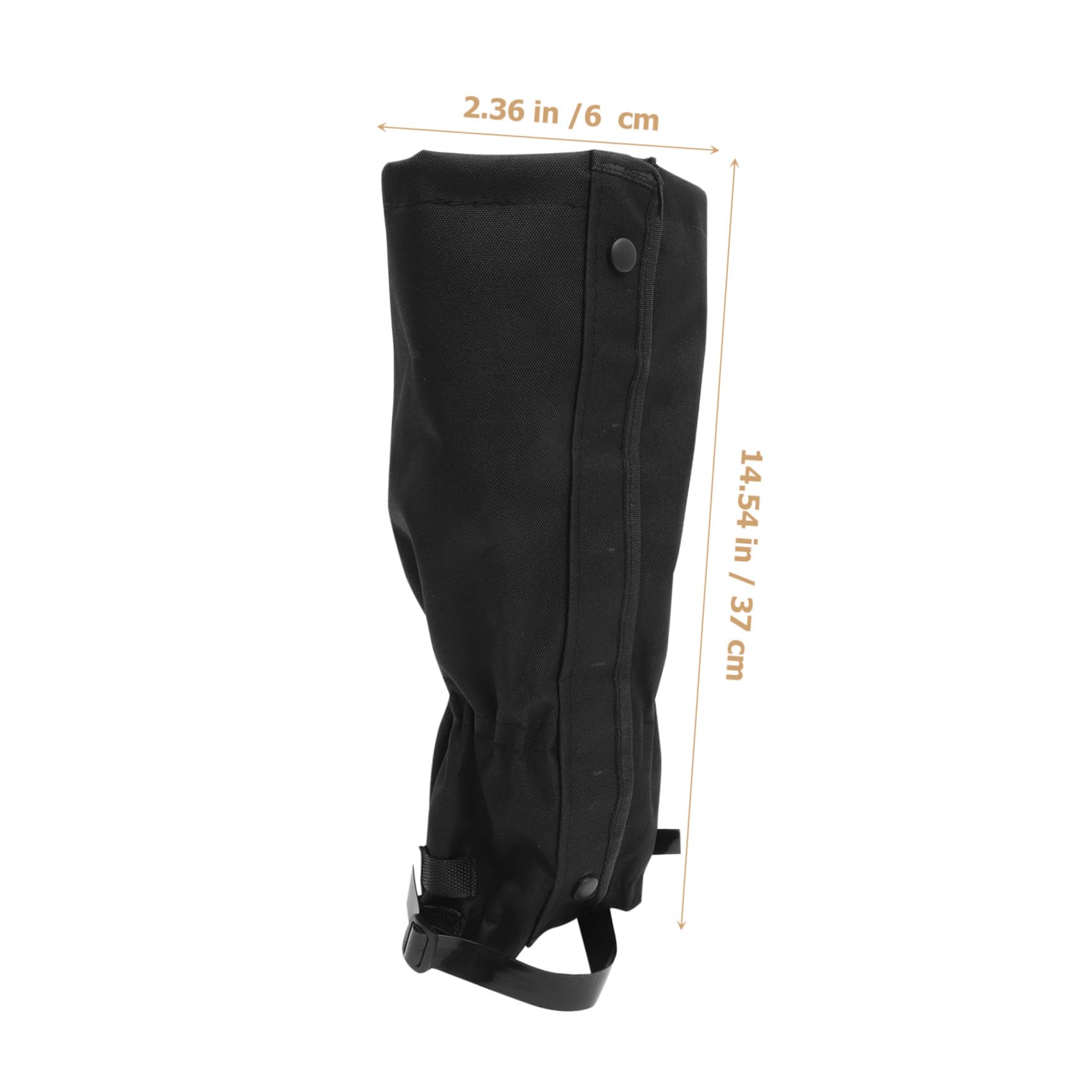Guêtres Imperméables Ajustables 1 Paire en Tissu Oxford Noir pour Randonnée