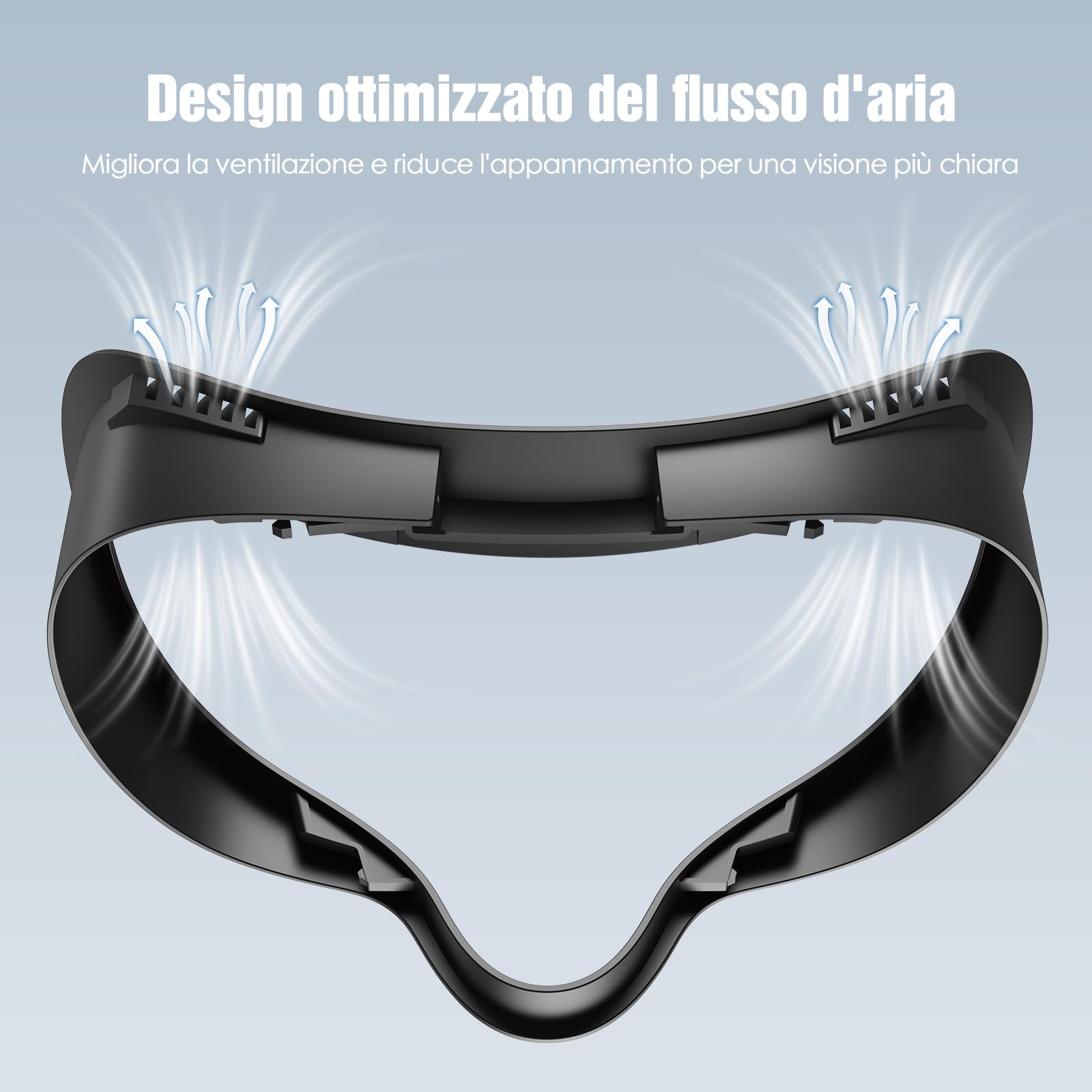 SUPERUS Interfaccia Facciale Face Cover Pad per Quest 3S, Morbida Pelle PU Interfaccia Facciale Compatibile con Meta/Oculus Quest 3S Accessori, Design Anti-Perdita di Luce Integrato (Non per Quest 3)