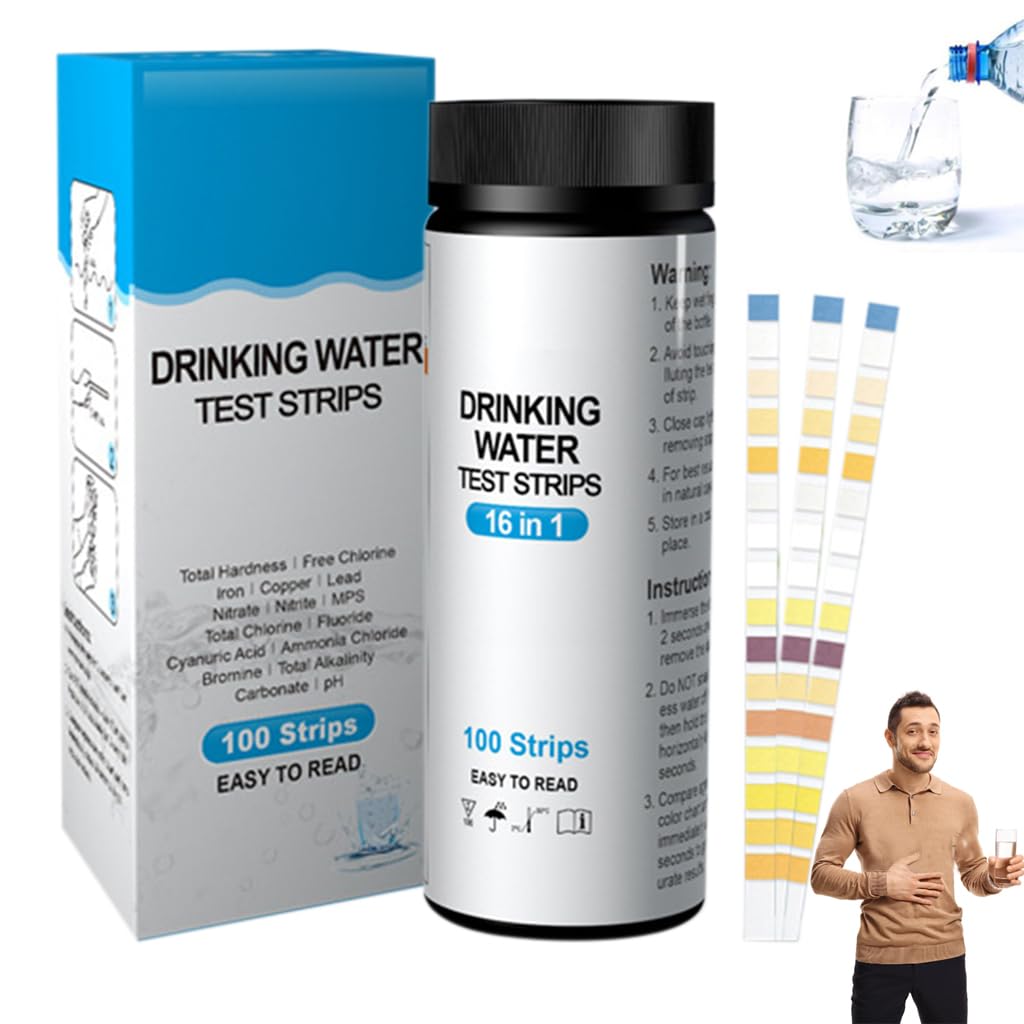 Qpets® PH Testing Kit, 16 in 1 Water Testing Kit for Drinking, Professional Water PH Testing Strips for Swimming Pool Aquarium Freshwater, 100 Pieces Strips pack of (1) (B0CZRX28Y5) Amazon Price History, Amazon Price Tracker