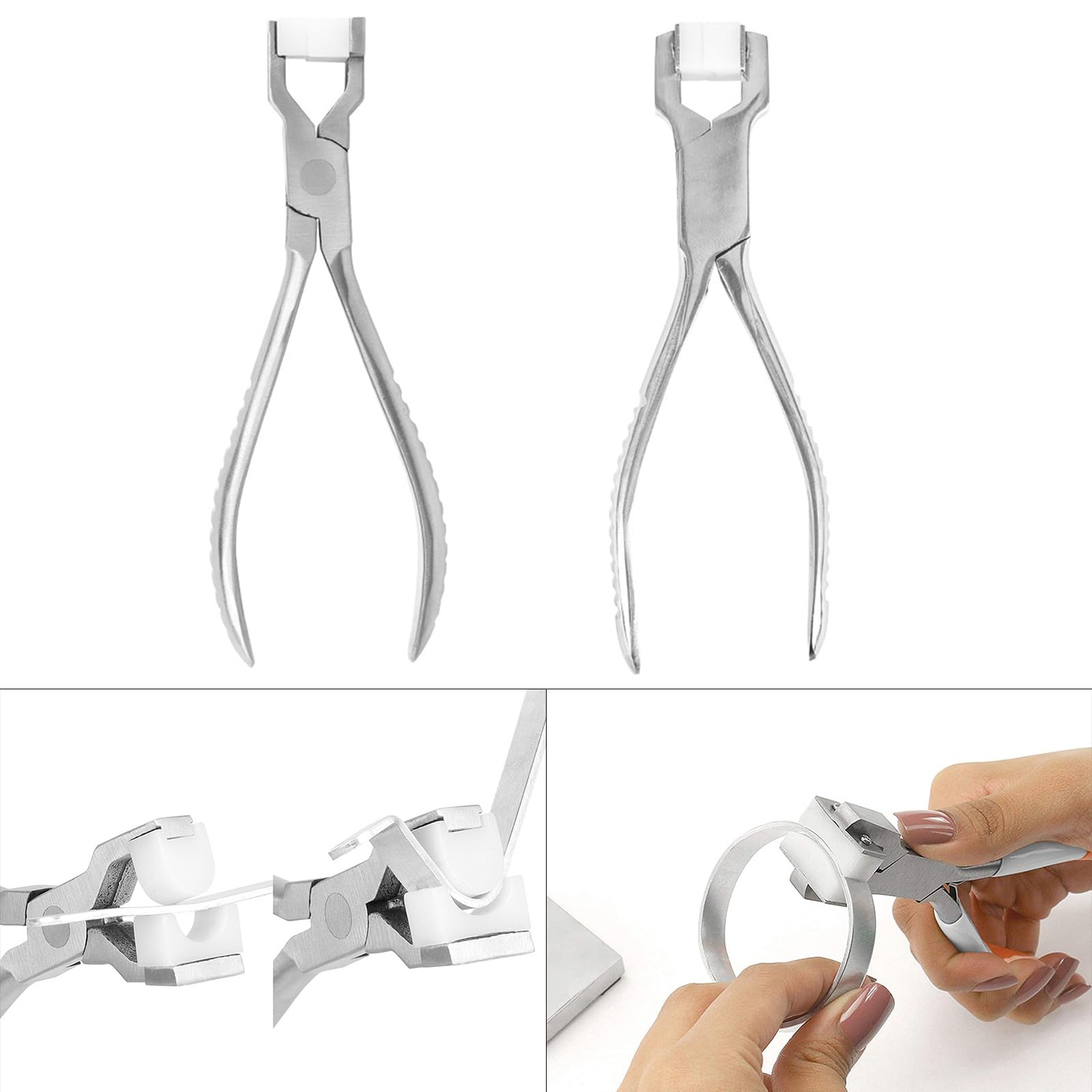 HUANGTNG Bracelet Bending Pliers Bending Bracelet Tools Stainless Steel Jewelry Repair Tool Rings Bending Pliers