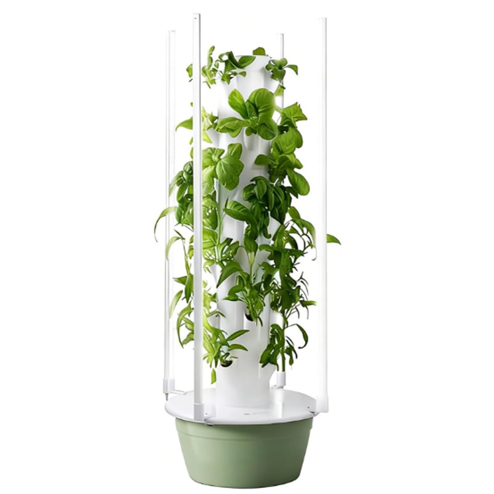 XygZythror Polytunnel Tower Systems Hydroponics Growing Systems Vertical Tower, Vertical Hydroponic Grow Tower Aeroponic Tower, Hydroponics Growing System Kit 9层
