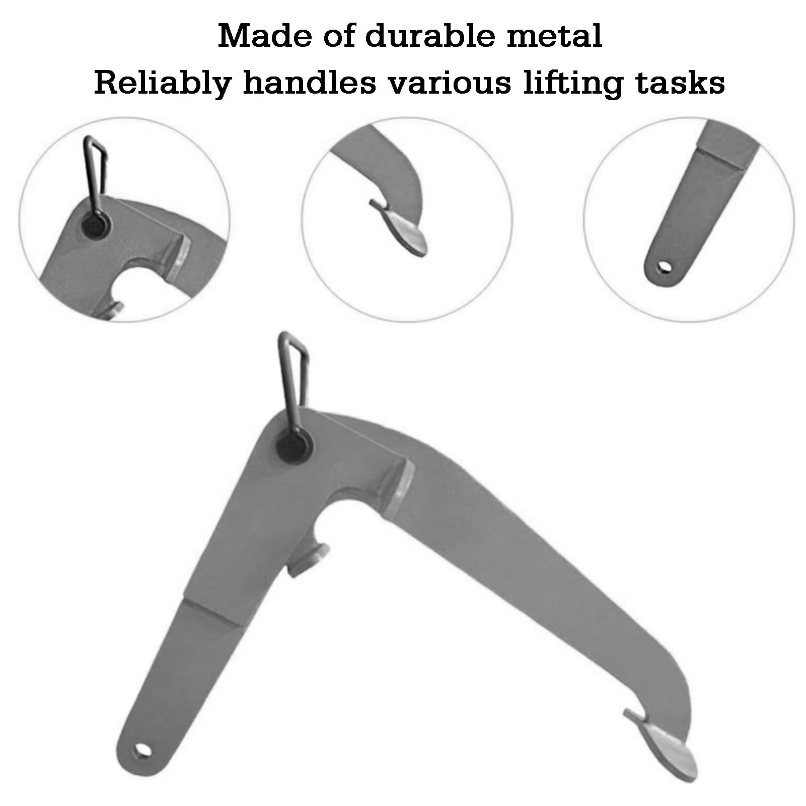 Vertikaler Fassheber mit Ölfassklemme, spezieller Hakenspreizer, Kran-Gabelstapler-Top-Haken-Fasslift, for Fabriklager(Style 3)