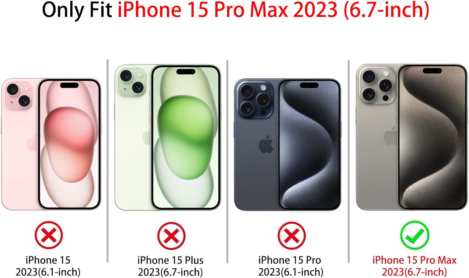 NITITOP Compatible with iPhone 15 Pro Max Case with Wrist Strap Cute Stylish Leopard Aesthetic Tortoise Amber Design for Women Girls Men Soft TPU Shockproof Protective Cover - Black - Image 5